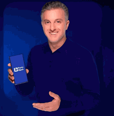 Luciano Huck na campanha da Porto Bank